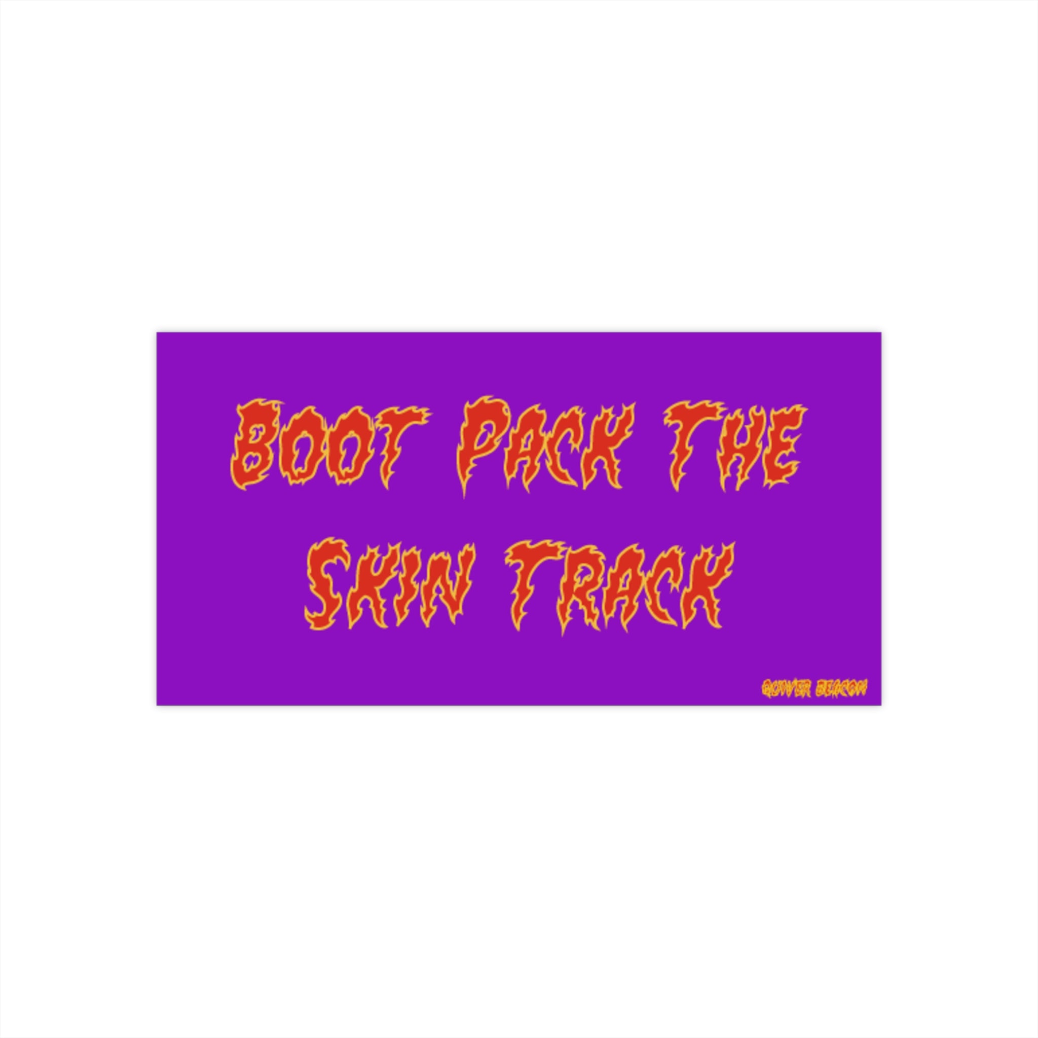 Boot Pack The Skin Track Bumper Sticker