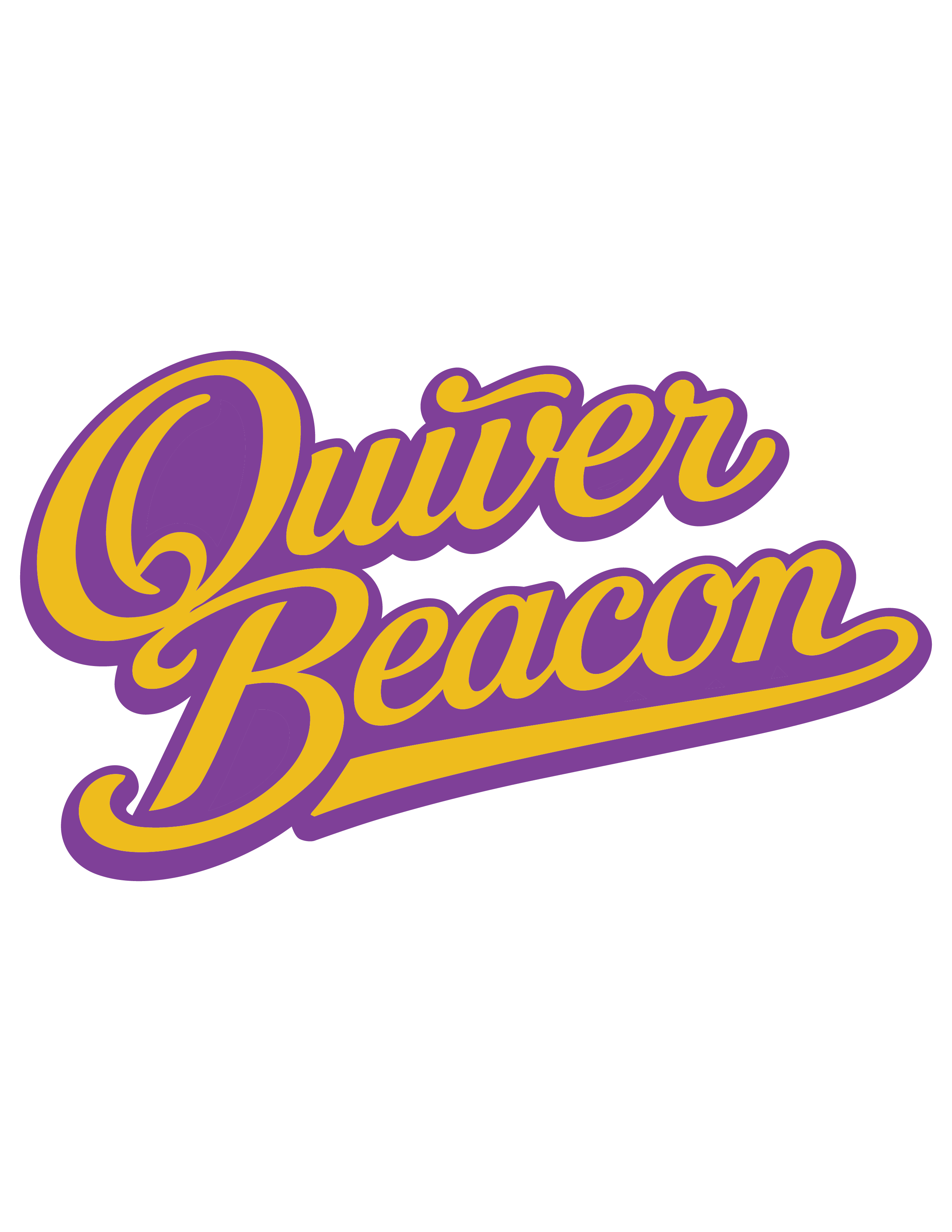 Quiver Beacon Calligraphy Sticker